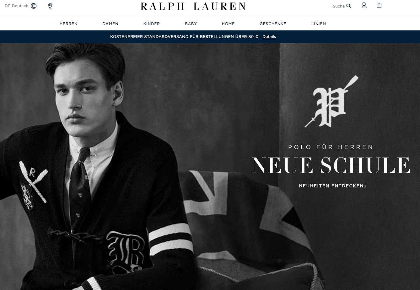 Ralph Lauren Screenshot
