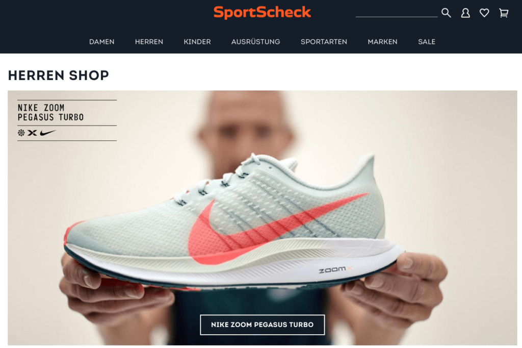 Sportscheck Screenshot