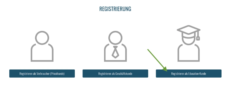 Registrierung bei Mactrade als Education Kunde